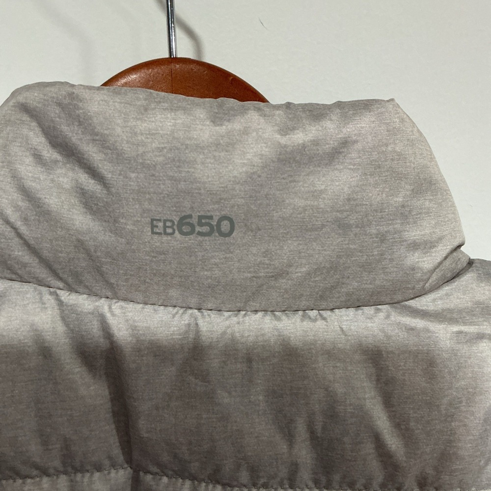 Eddie Bauer 650 Down Puffer Vest Womens Medium Gray Comfort Classic Logo Outdoor - Picture 7 of 13